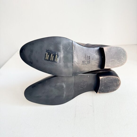 Fast Leather Antique finish All Leather Buckle Detail Booties 41 - Picture 6 of 9